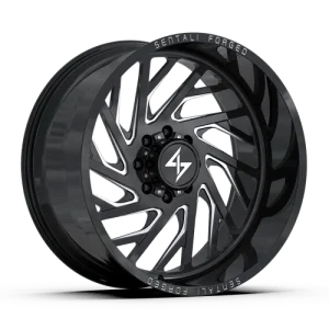 Sentali – Forged SF-7 – Black – 22″x10″ -24mm – Summer Wheels – SF722105224BM-R